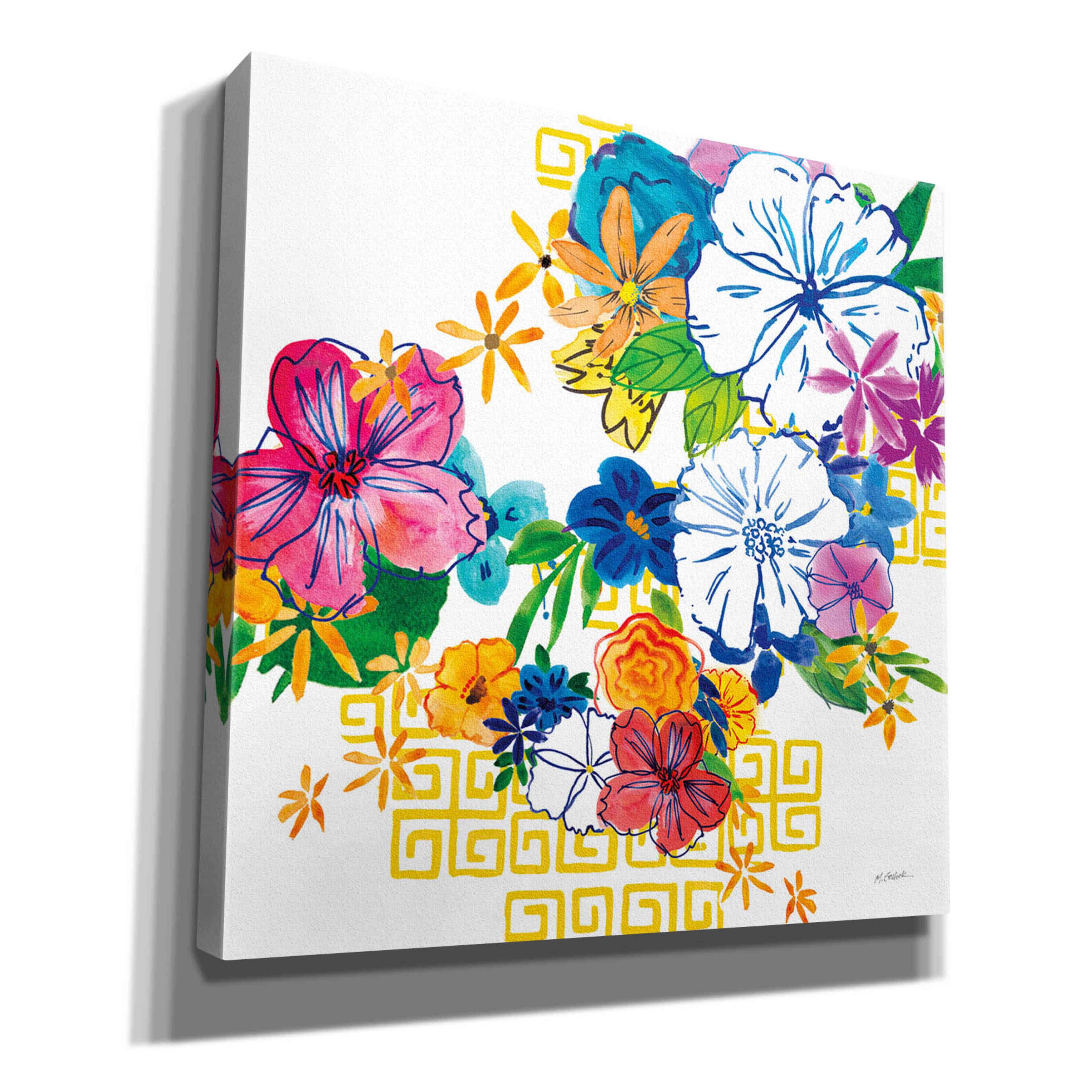 'Flower Power II' by Mike Schick, Giclee Canvas Wall Art