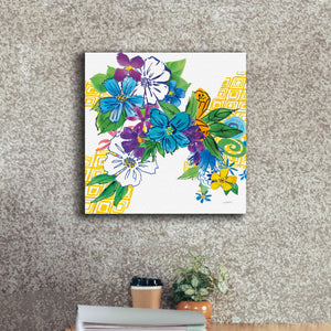 'Flower Power III' by Mike Schick, Giclee Canvas Wall Art,18x18