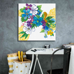 'Flower Power III' by Mike Schick, Giclee Canvas Wall Art,26x26