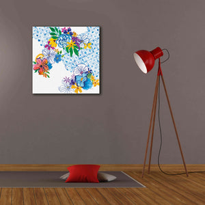 'Flower Power IV' by Mike Schick, Giclee Canvas Wall Art,26x26