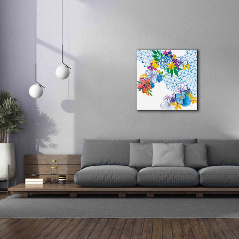 Image of 'Flower Power IV' by Mike Schick, Giclee Canvas Wall Art,37x37