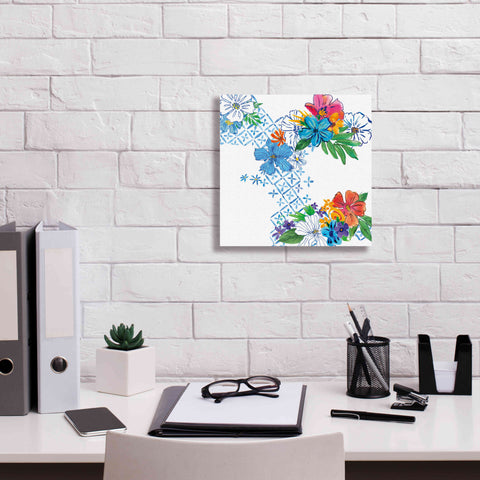 Image of 'Flower Power V' by Mike Schick, Giclee Canvas Wall Art,12x12
