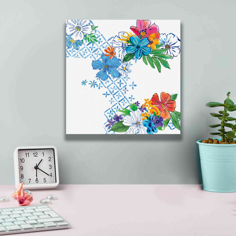 Image of 'Flower Power V' by Mike Schick, Giclee Canvas Wall Art,12x12