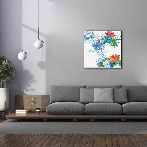 Image of 'Flower Power V' by Mike Schick, Giclee Canvas Wall Art,37x37