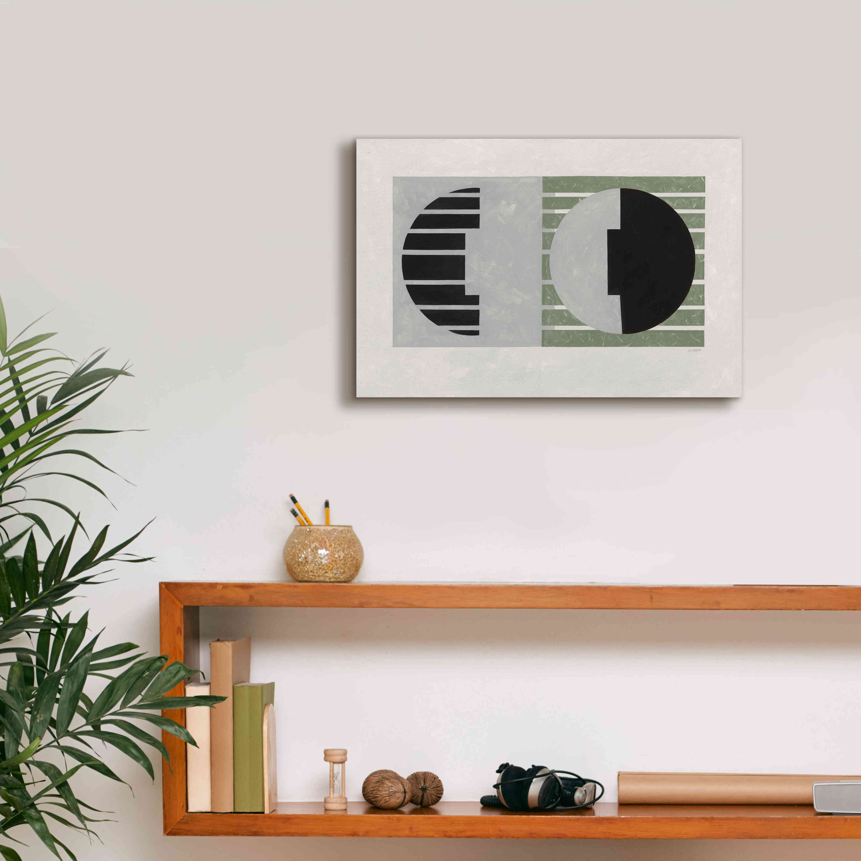 'Latitude Sage' by Mike Schick, Giclee Canvas Wall Art,18 x 12