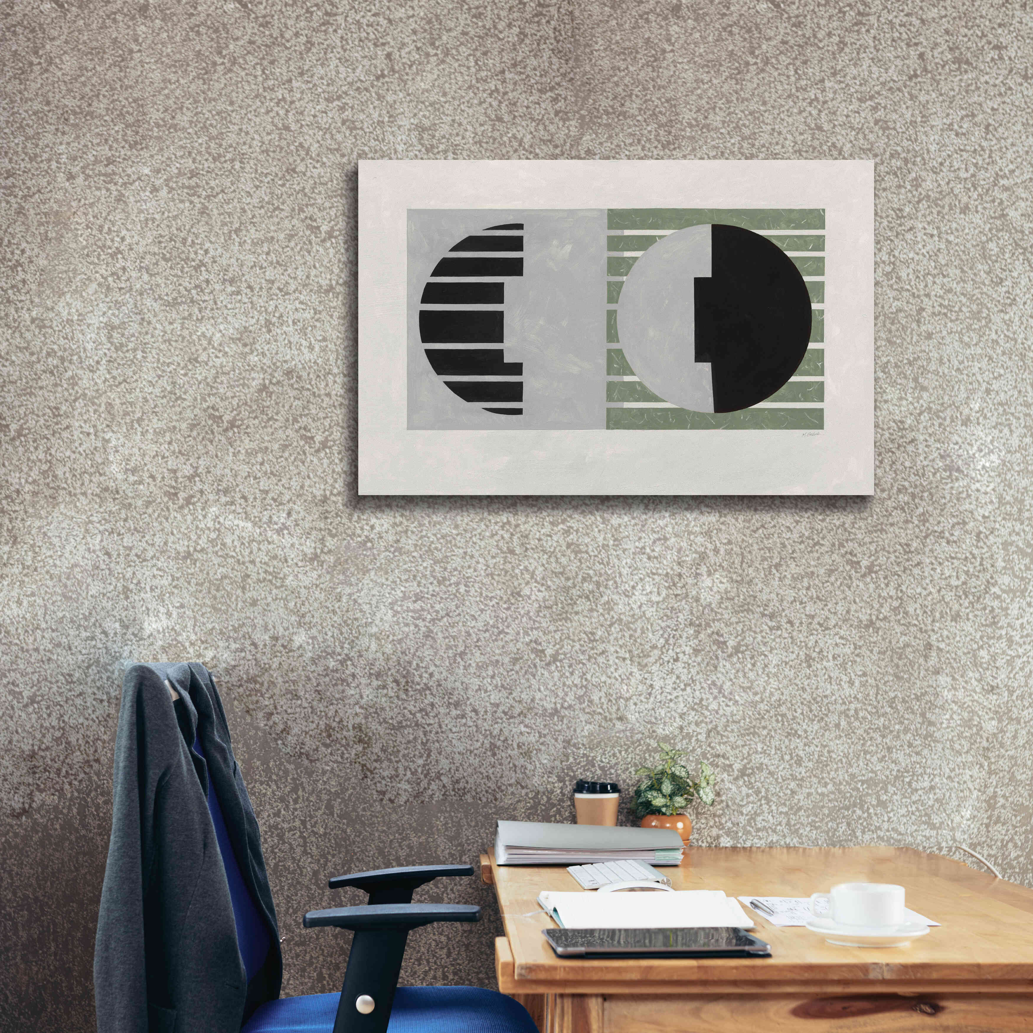 'Latitude Sage' by Mike Schick, Giclee Canvas Wall Art,40 x 26