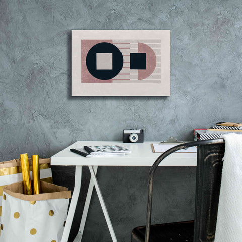 Image of 'Laterally Speaking Mauve' by Mike Schick, Giclee Canvas Wall Art,18 x 12
