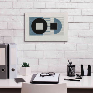 'Laterally Speaking Blue' by Mike Schick, Giclee Canvas Wall Art,18 x 12