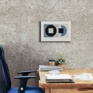 'Laterally Speaking Blue' by Mike Schick, Giclee Canvas Wall Art,18 x 12
