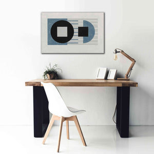 'Laterally Speaking Blue' by Mike Schick, Giclee Canvas Wall Art,40 x 26