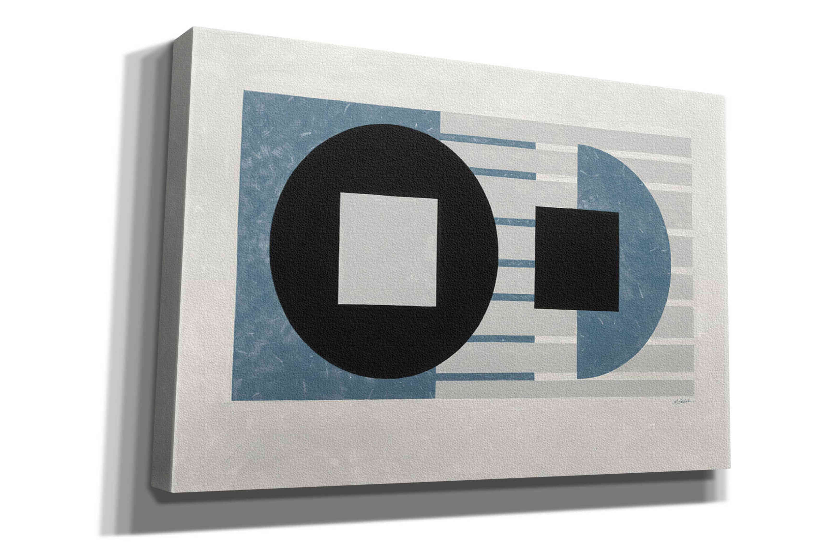 'Laterally Speaking Blue' by Mike Schick, Giclee Canvas Wall Art