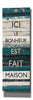 'Blue Zephyr Quote IV' by Mike Schick, Giclee Canvas Wall Art