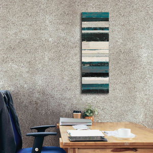'Blue Zephyr IV' by Mike Schick, Giclee Canvas Wall Art,12 x 36