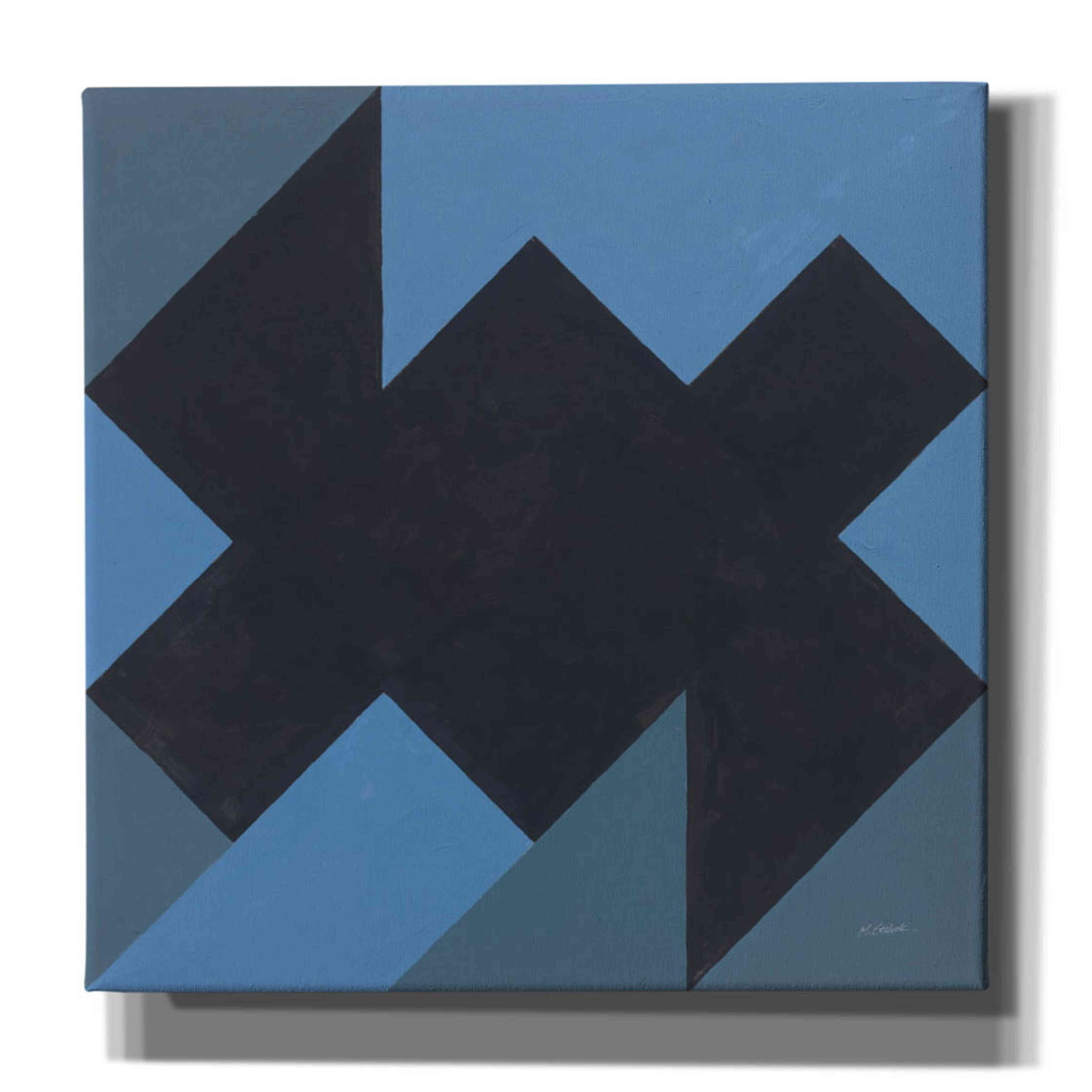 'Triangles II' by Mike Schick, Giclee Canvas Wall Art