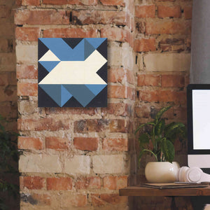 'Triangles III' by Mike Schick, Giclee Canvas Wall Art,12x12