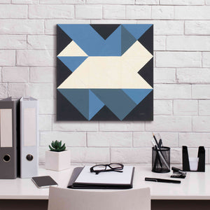 'Triangles III' by Mike Schick, Giclee Canvas Wall Art,18x18