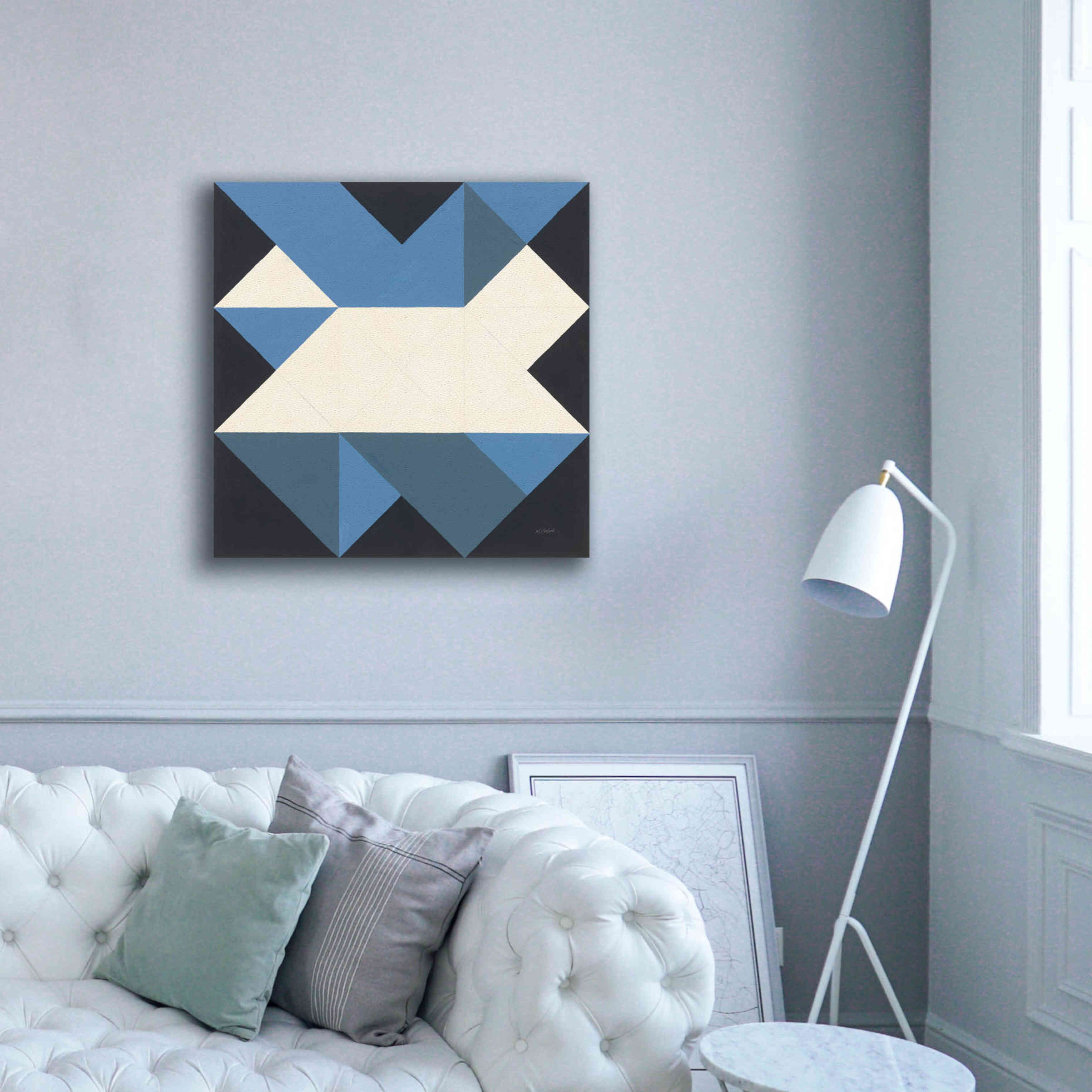 'Triangles III' by Mike Schick, Giclee Canvas Wall Art,37x37