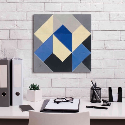 Image of 'Triangles IV' by Mike Schick, Giclee Canvas Wall Art,18x18