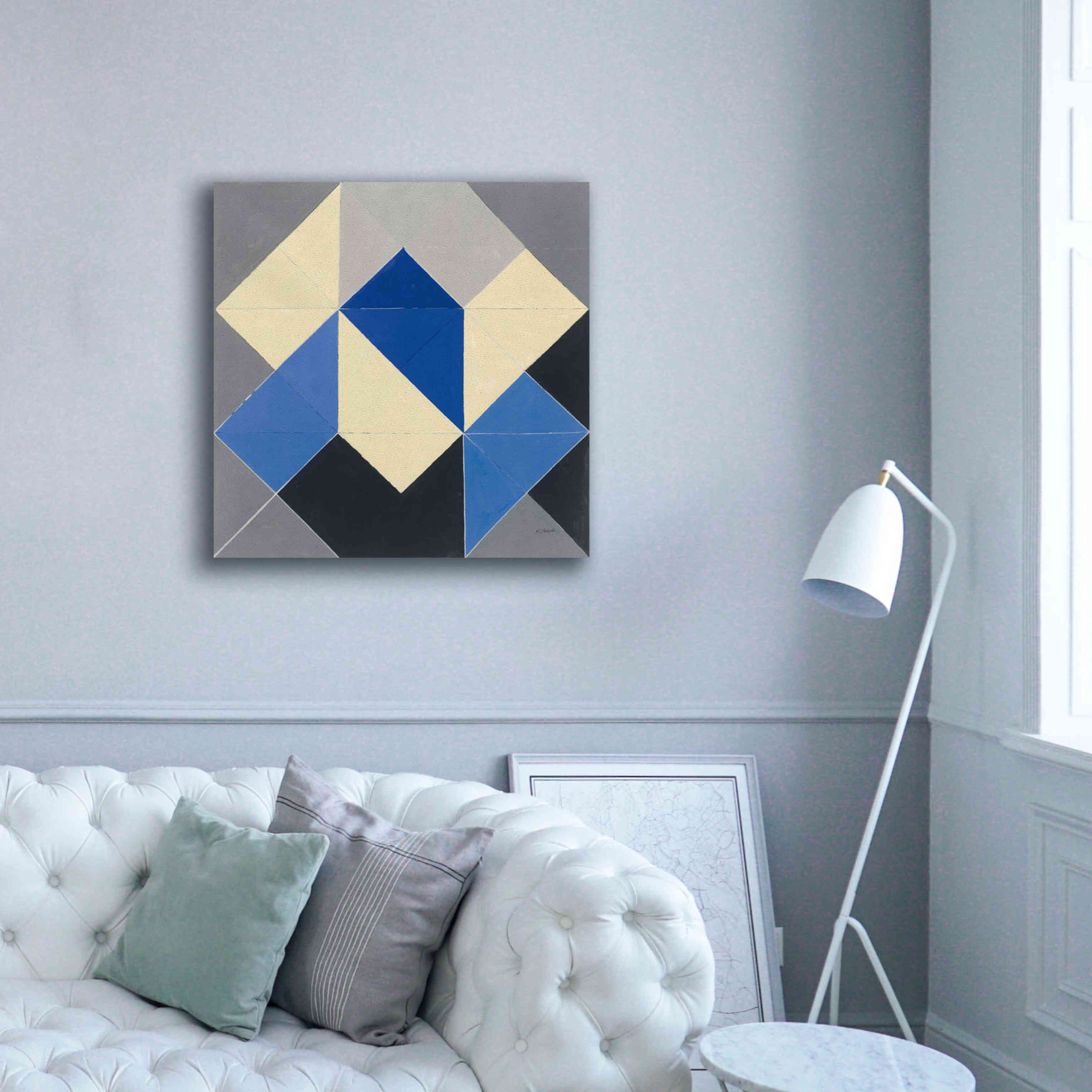 'Triangles IV' by Mike Schick, Giclee Canvas Wall Art,37x37