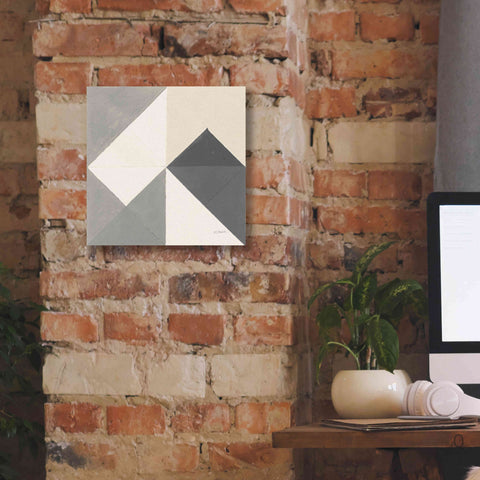 Image of 'Triangles IV Neutral Crop' by Mike Schick, Giclee Canvas Wall Art,12x12
