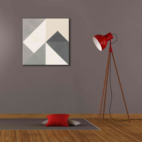 Image of 'Triangles IV Neutral Crop' by Mike Schick, Giclee Canvas Wall Art,26x26
