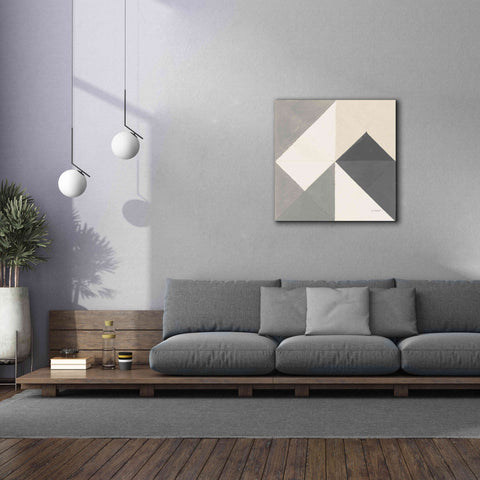 Image of 'Triangles IV Neutral Crop' by Mike Schick, Giclee Canvas Wall Art,37x37