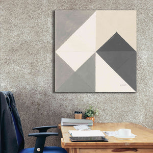 'Triangles IV Neutral Crop' by Mike Schick, Giclee Canvas Wall Art,37x37