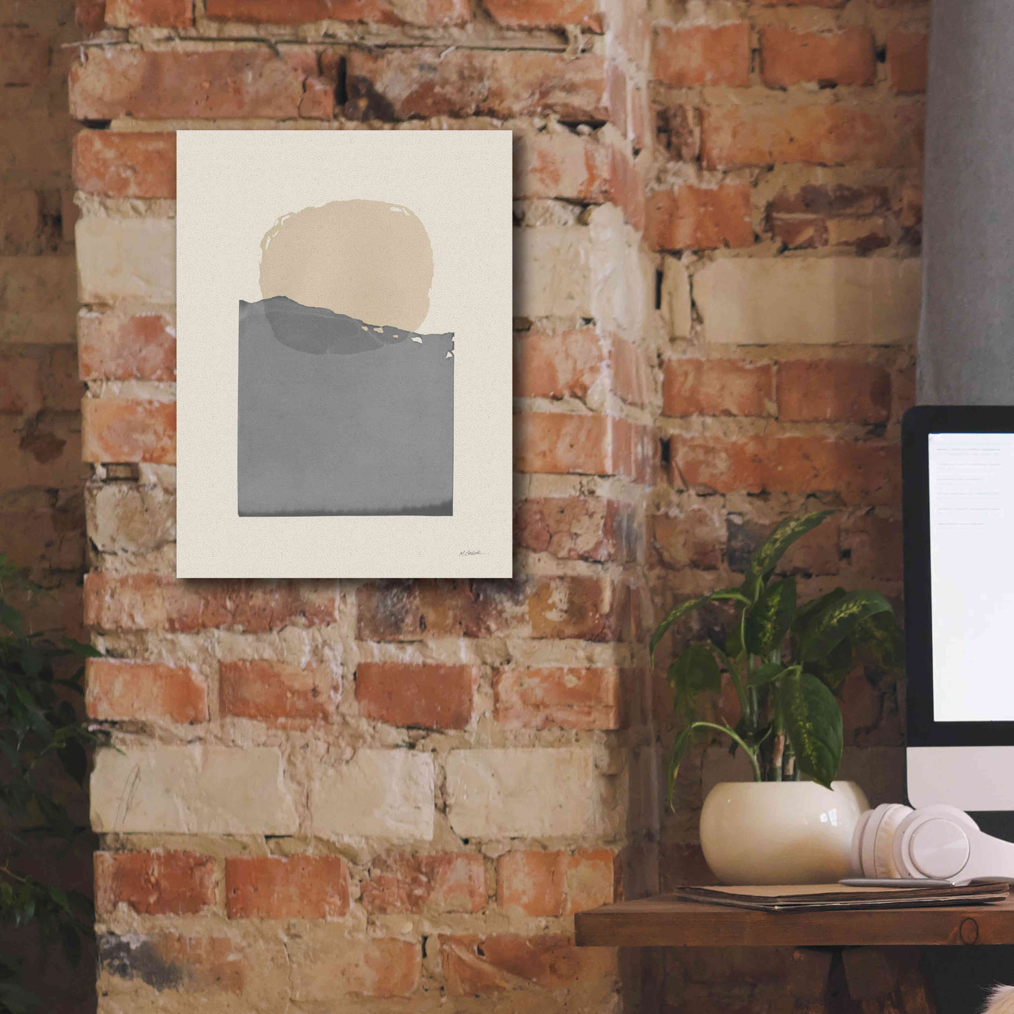 'Buoyant Neutral' by Mike Schick, Giclee Canvas Wall Art,12 x 16