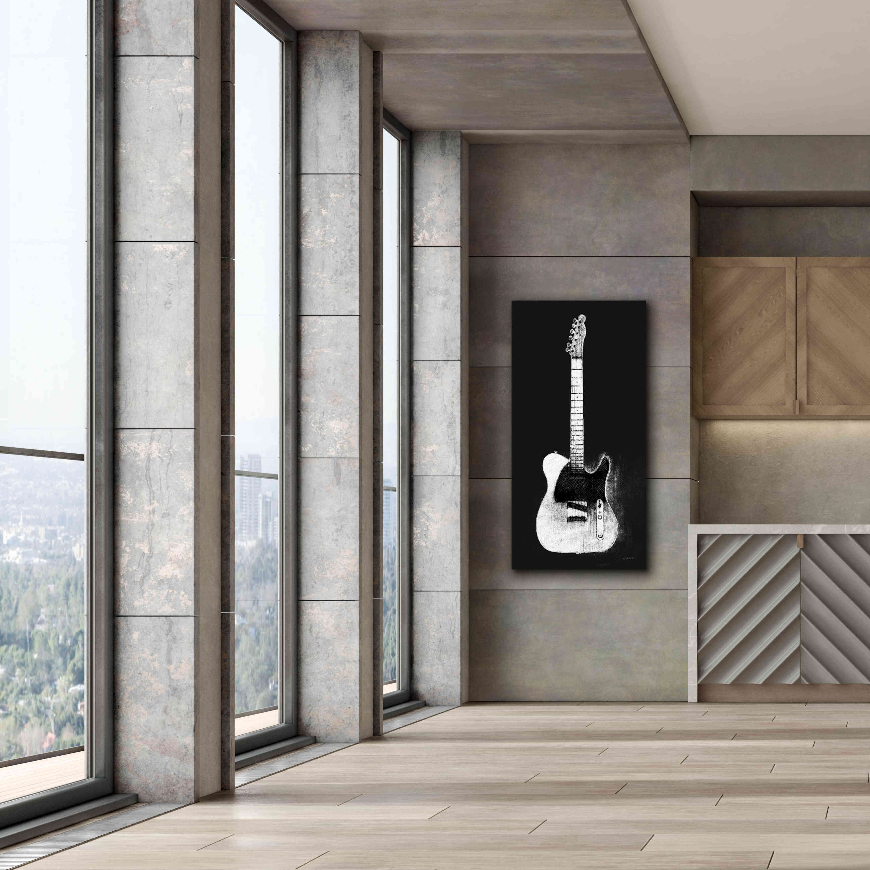 'Garage Band I Wb' by Mike Schick, Giclee Canvas Wall Art,30 x 60