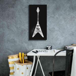 'Garage Band III Wb' by Mike Schick, Giclee Canvas Wall Art,12 x 24