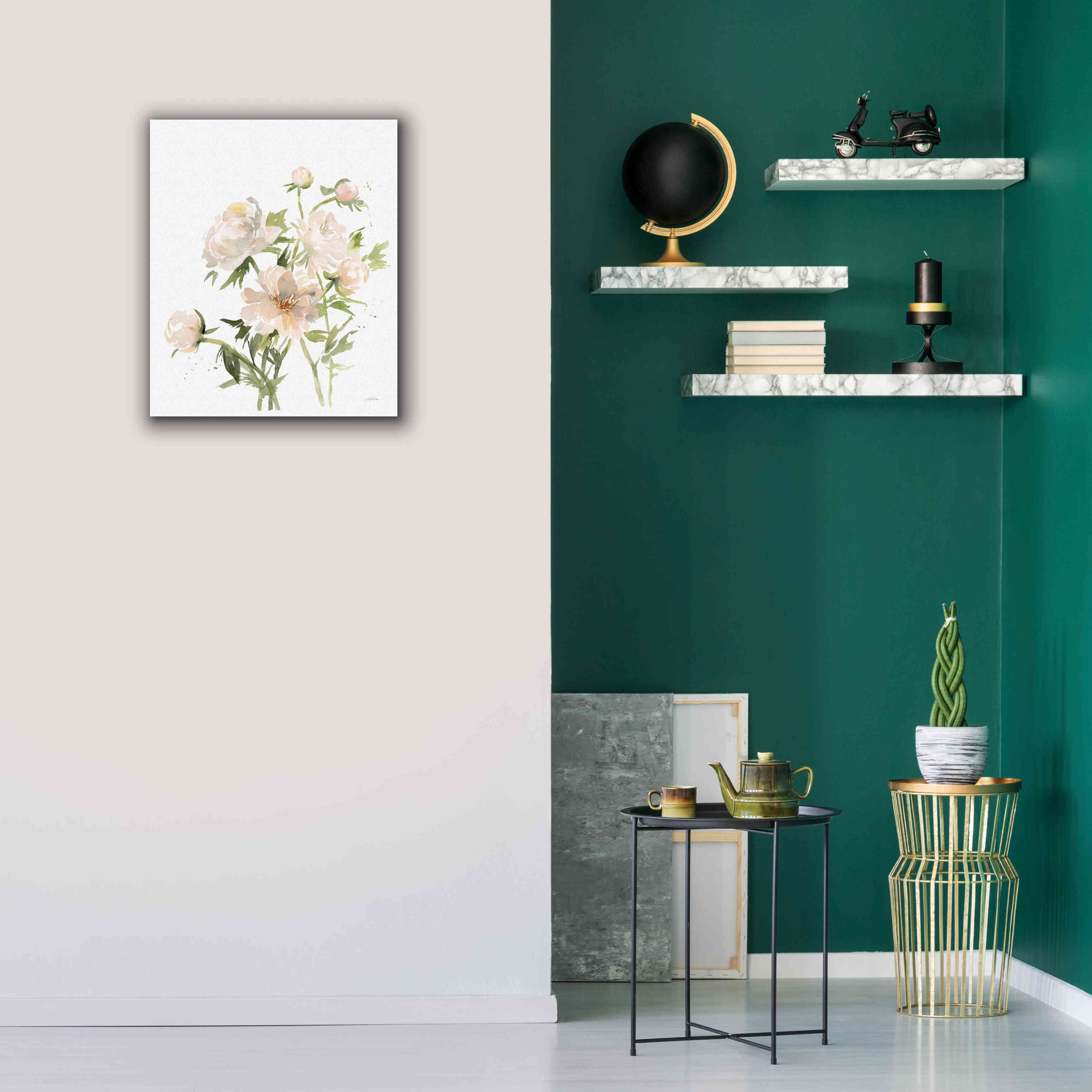 'Peonies II' by Katrina Pete, Giclee Canvas Wall Art,20x24