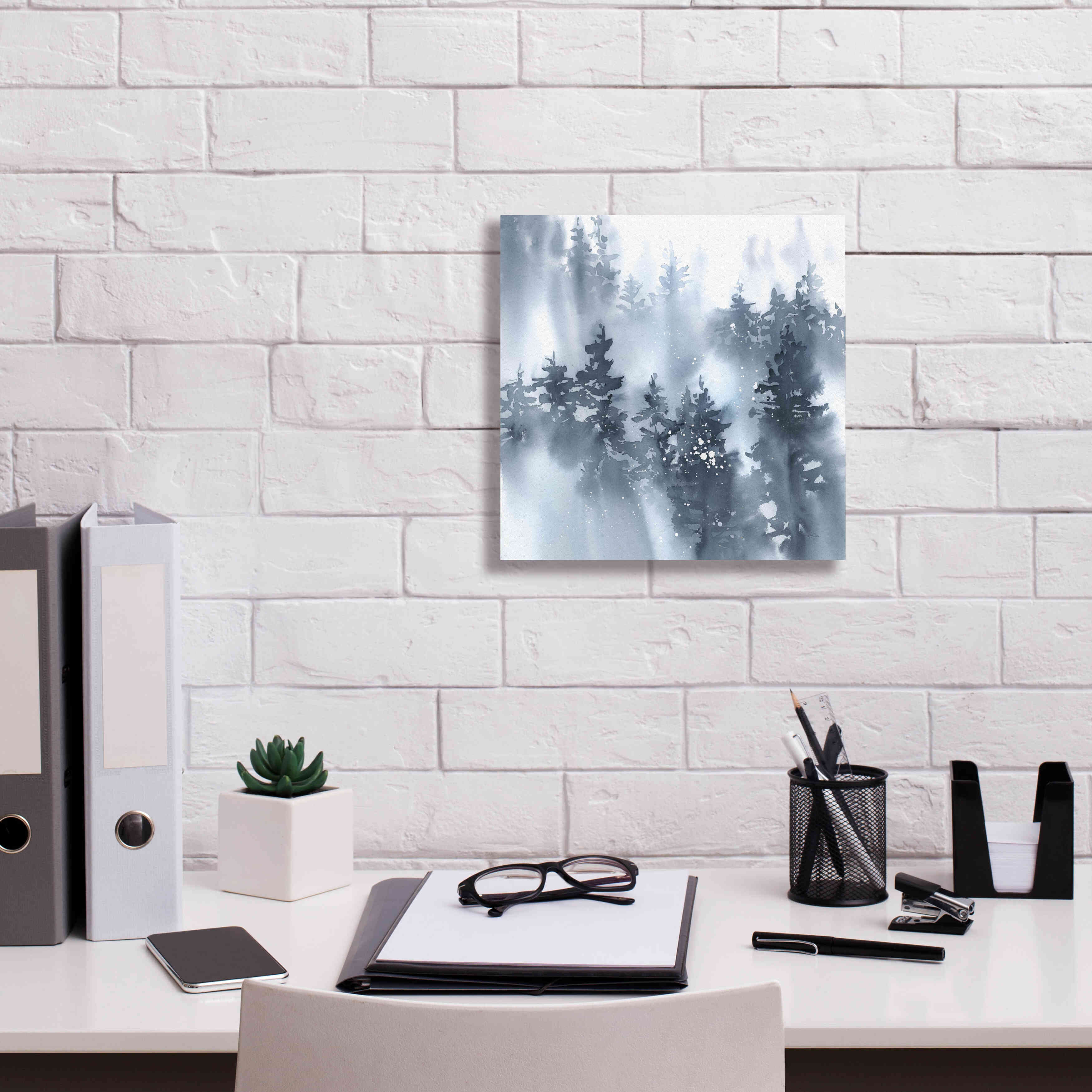 'Misty Forest I' by Katrina Pete, Giclee Canvas Wall Art,12x12