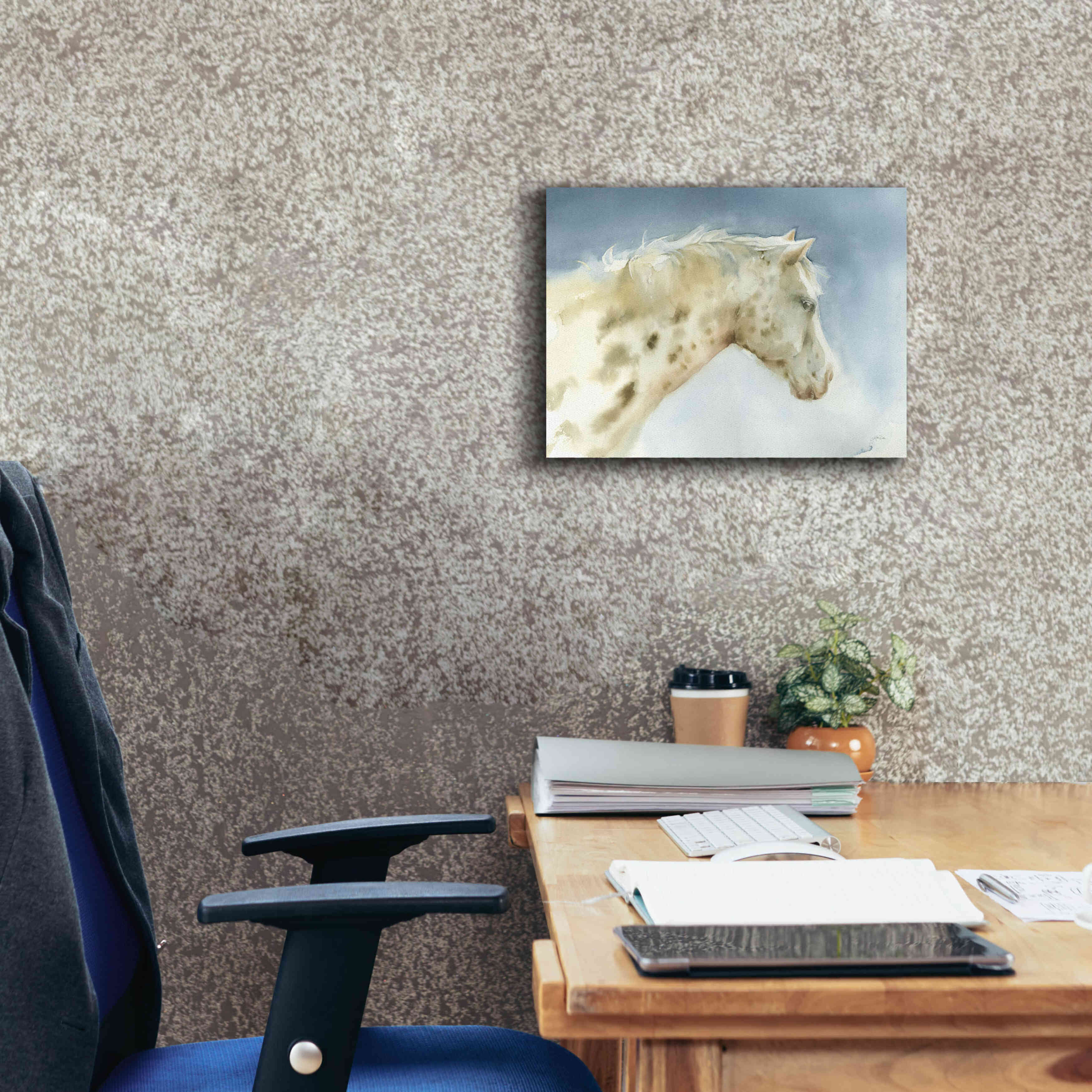 'Dapple Gray Horse' by Katrina Pete, Giclee Canvas Wall Art,16x12