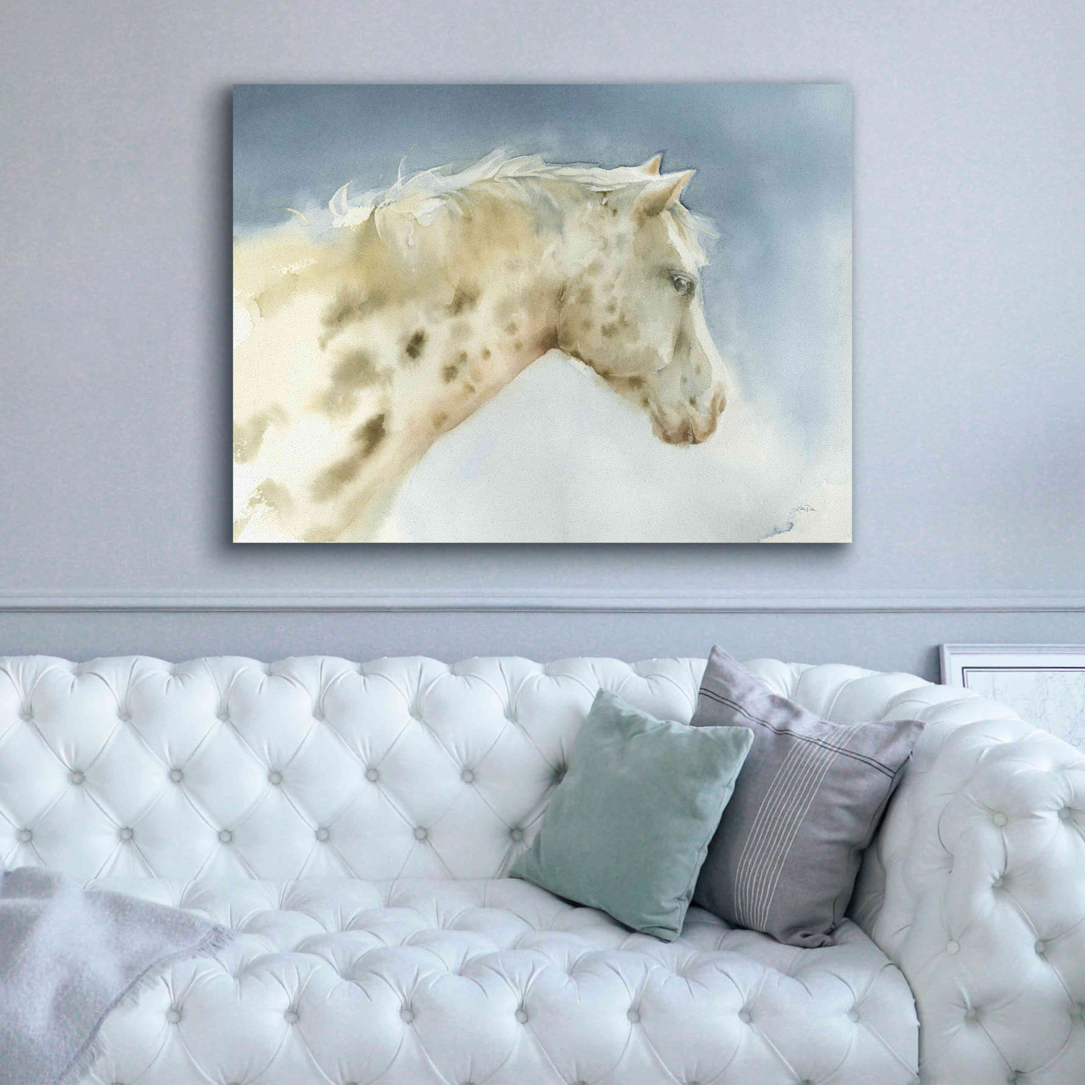 'Dapple Gray Horse' by Katrina Pete, Giclee Canvas Wall Art,54x40