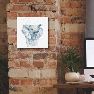 'Baby Elephant' by Katrina Pete, Giclee Canvas Wall Art,12x12
