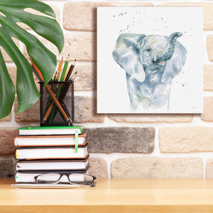 'Baby Elephant' by Katrina Pete, Giclee Canvas Wall Art,12x12
