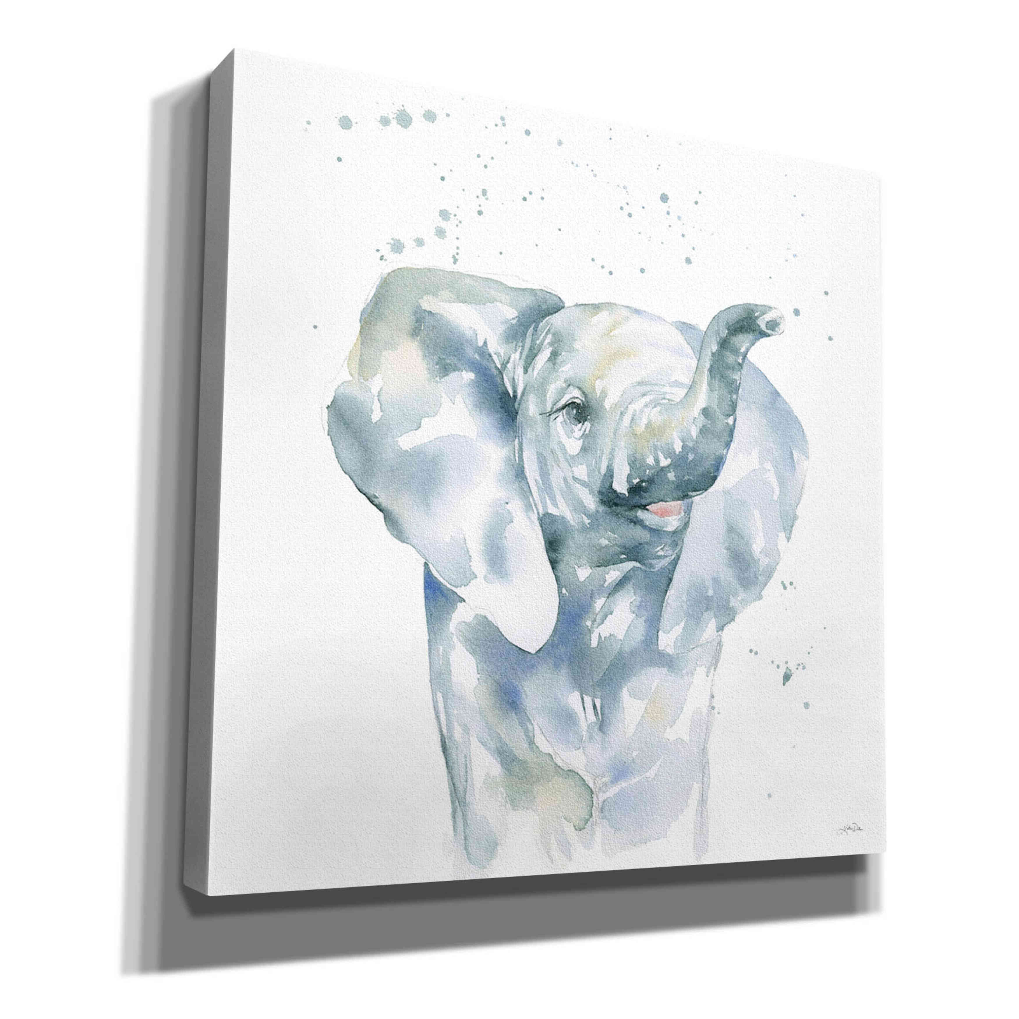 'Baby Elephant' by Katrina Pete, Giclee Canvas Wall Art