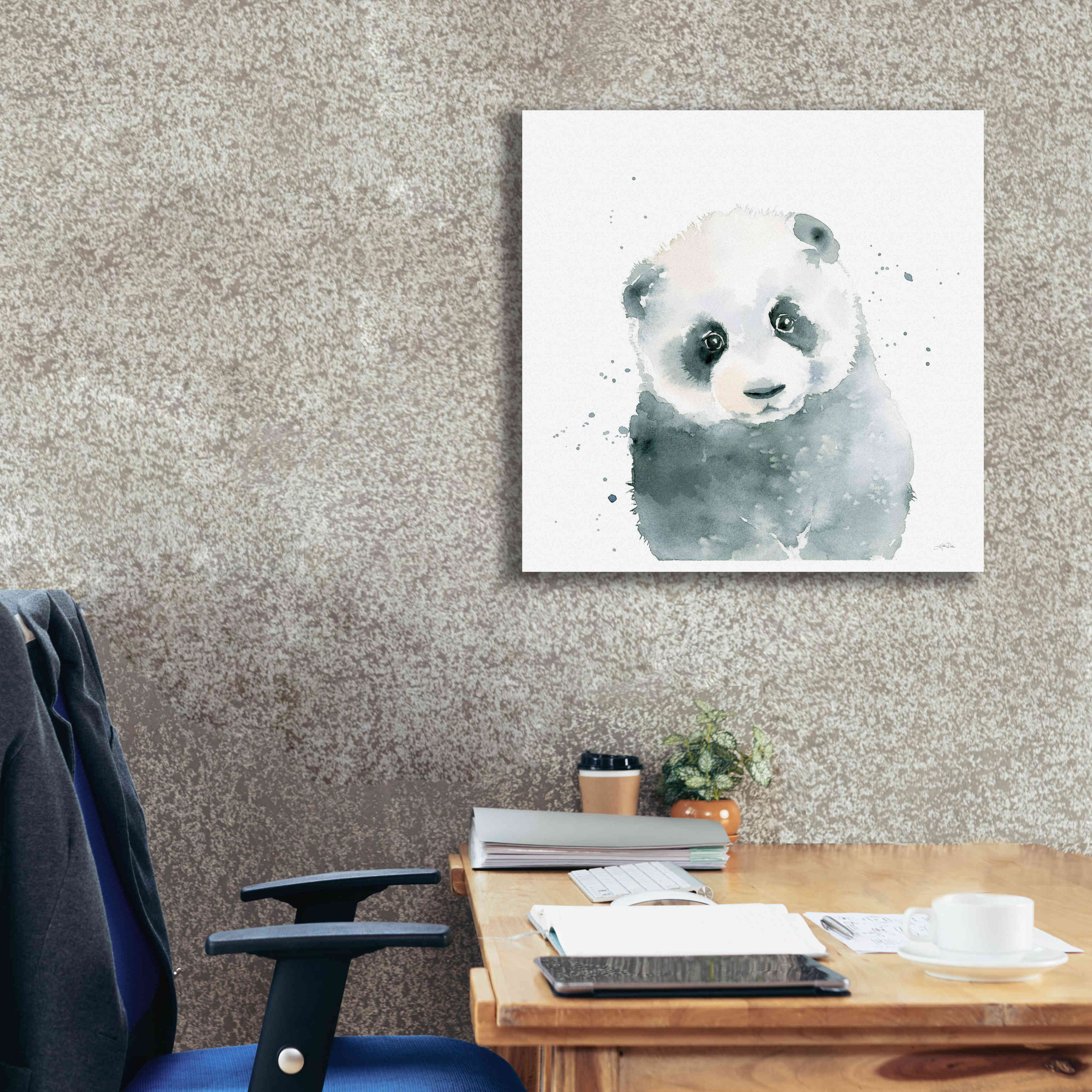 'Panda Cub' by Katrina Pete, Giclee Canvas Wall Art,26x26