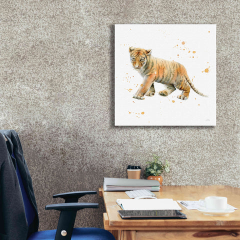 Image of 'Tiger Cub' by Katrina Pete, Giclee Canvas Wall Art,26x26