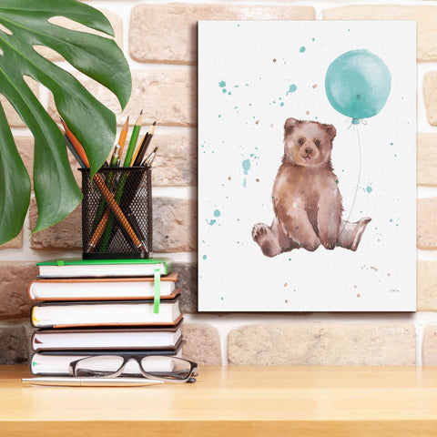 Image of 'Festive Bear' by Katrina Pete, Giclee Canvas Wall Art,12x16