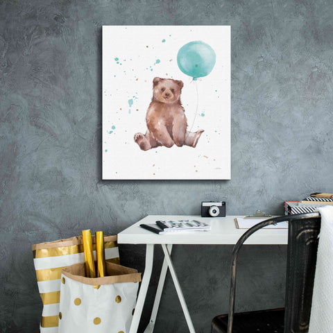 Image of 'Festive Bear' by Katrina Pete, Giclee Canvas Wall Art,20x24