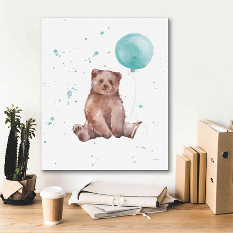 Image of 'Festive Bear' by Katrina Pete, Giclee Canvas Wall Art,20x24