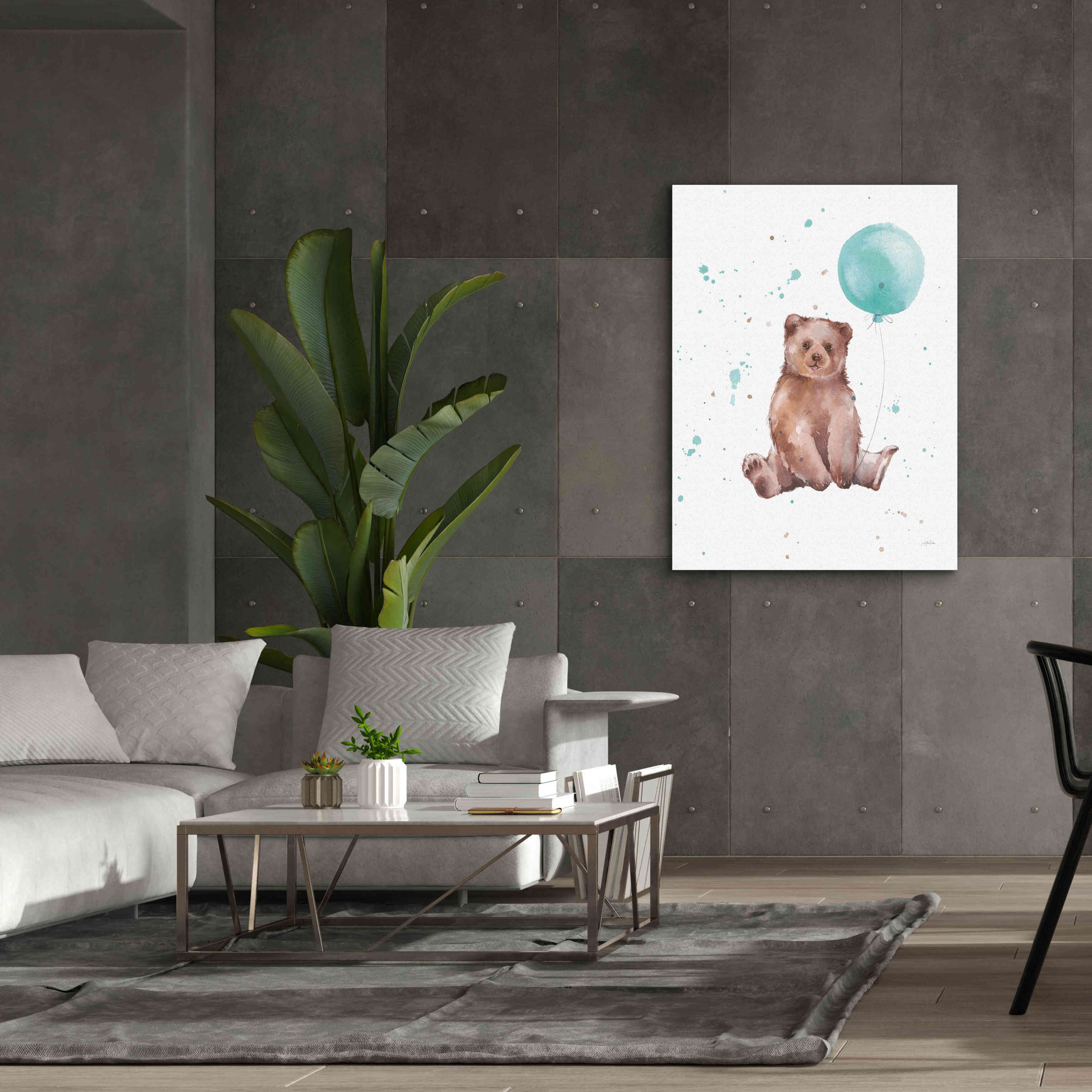 'Festive Bear' by Katrina Pete, Giclee Canvas Wall Art,40x54