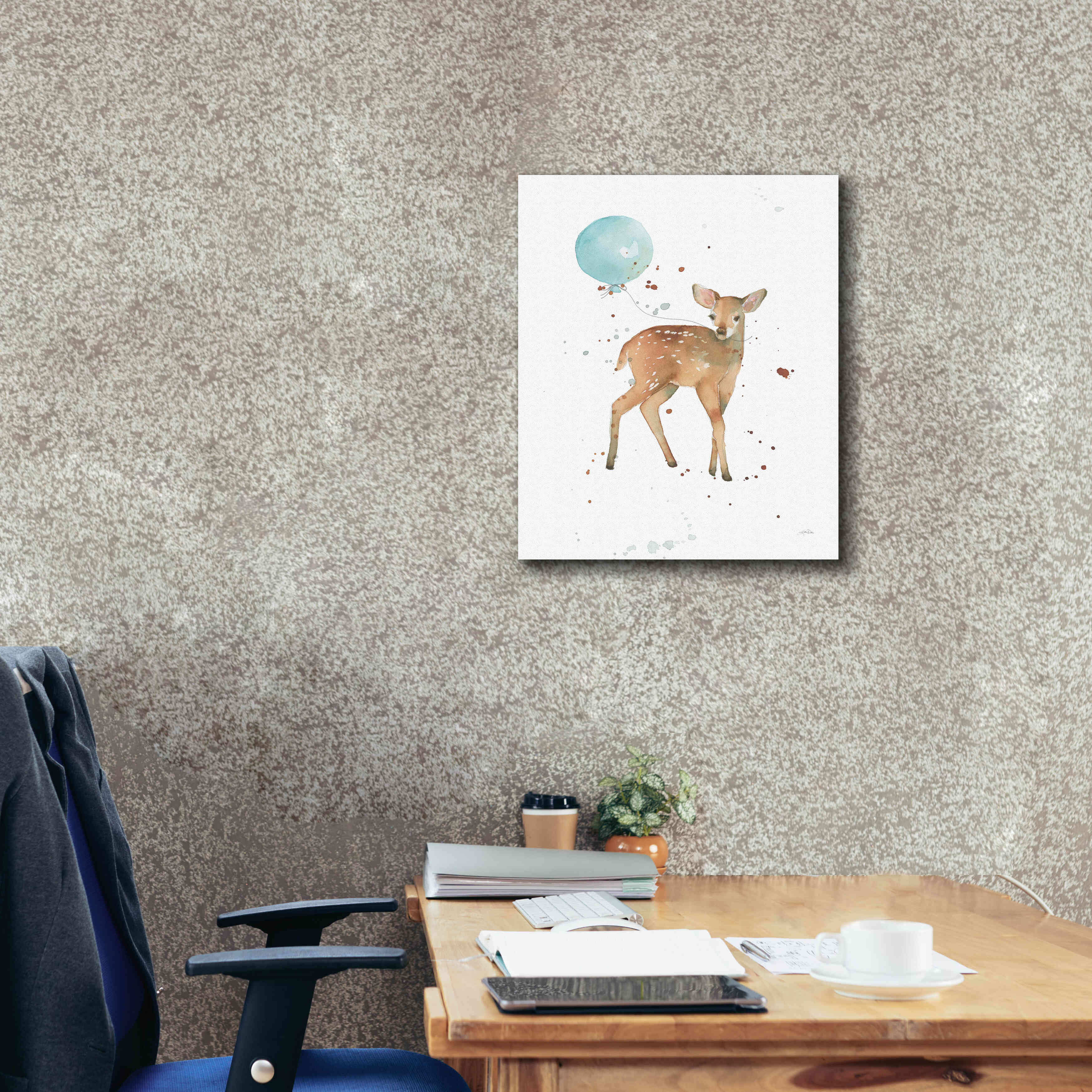 'Festive Fawn' by Katrina Pete, Giclee Canvas Wall Art,20x24