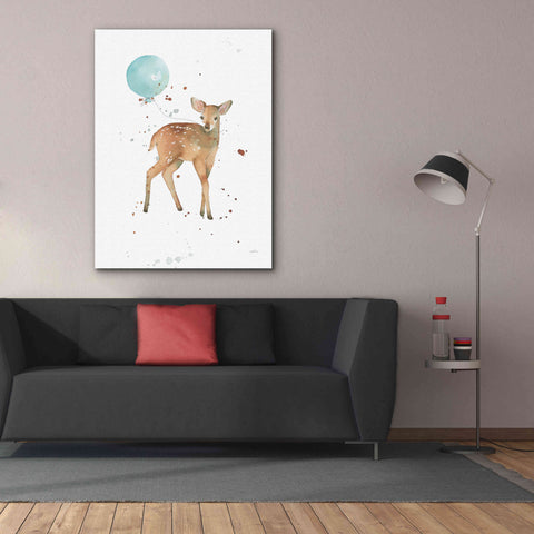 Image of 'Festive Fawn' by Katrina Pete, Giclee Canvas Wall Art,40x54