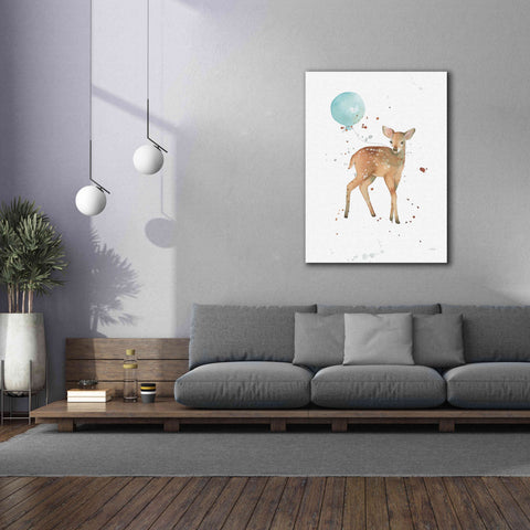Image of 'Festive Fawn' by Katrina Pete, Giclee Canvas Wall Art,40x54