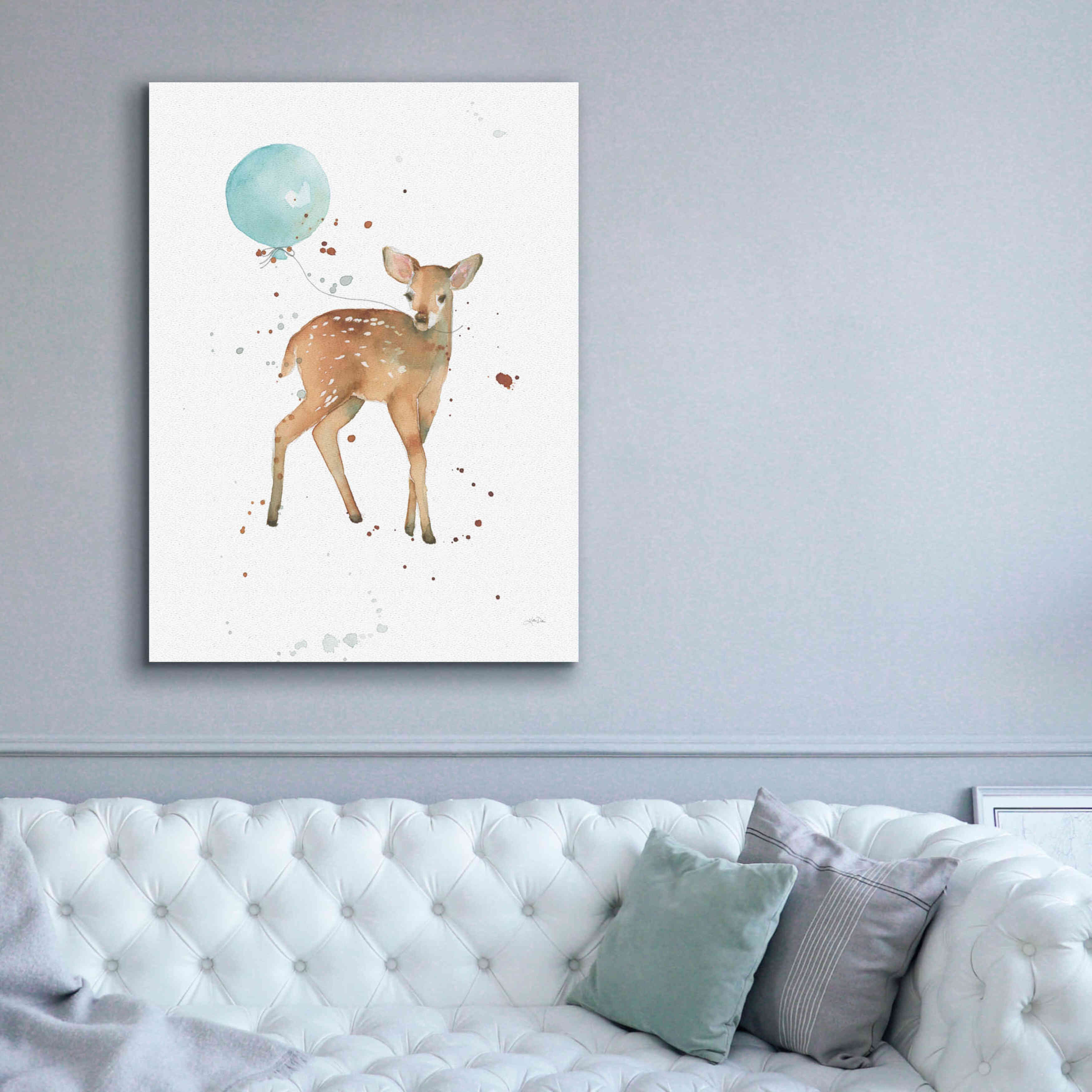 'Festive Fawn' by Katrina Pete, Giclee Canvas Wall Art,40x54
