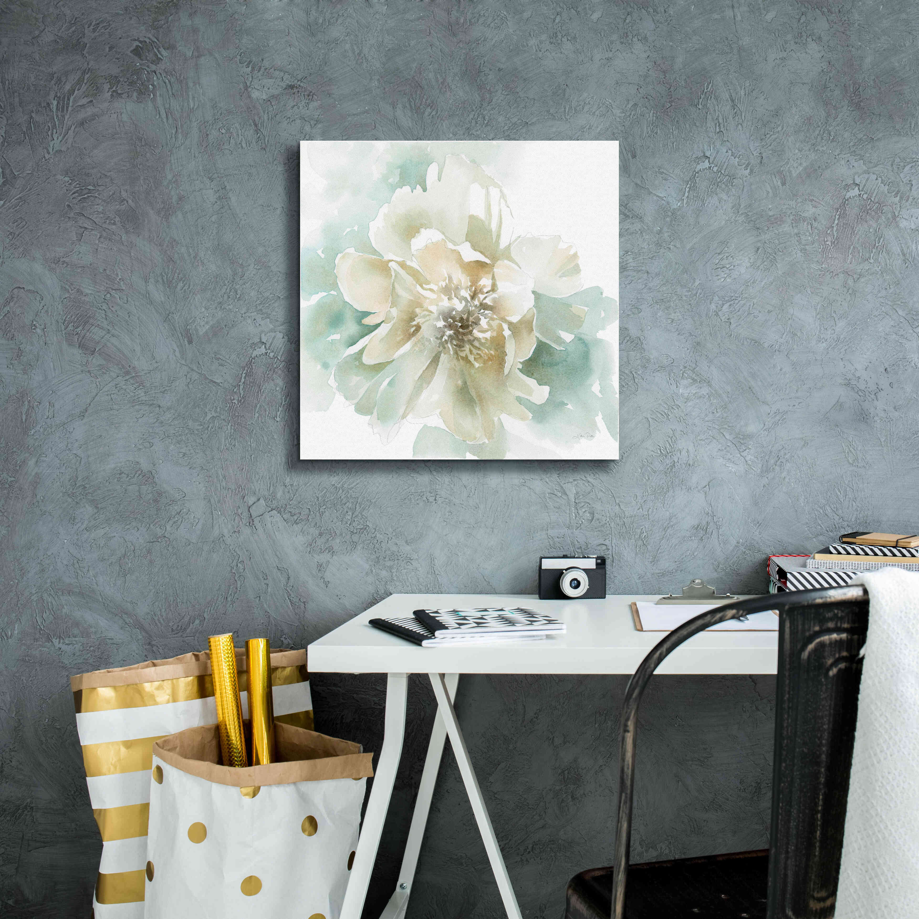 'Poetic Blooming II' by Katrina Pete, Giclee Canvas Wall Art,18x18