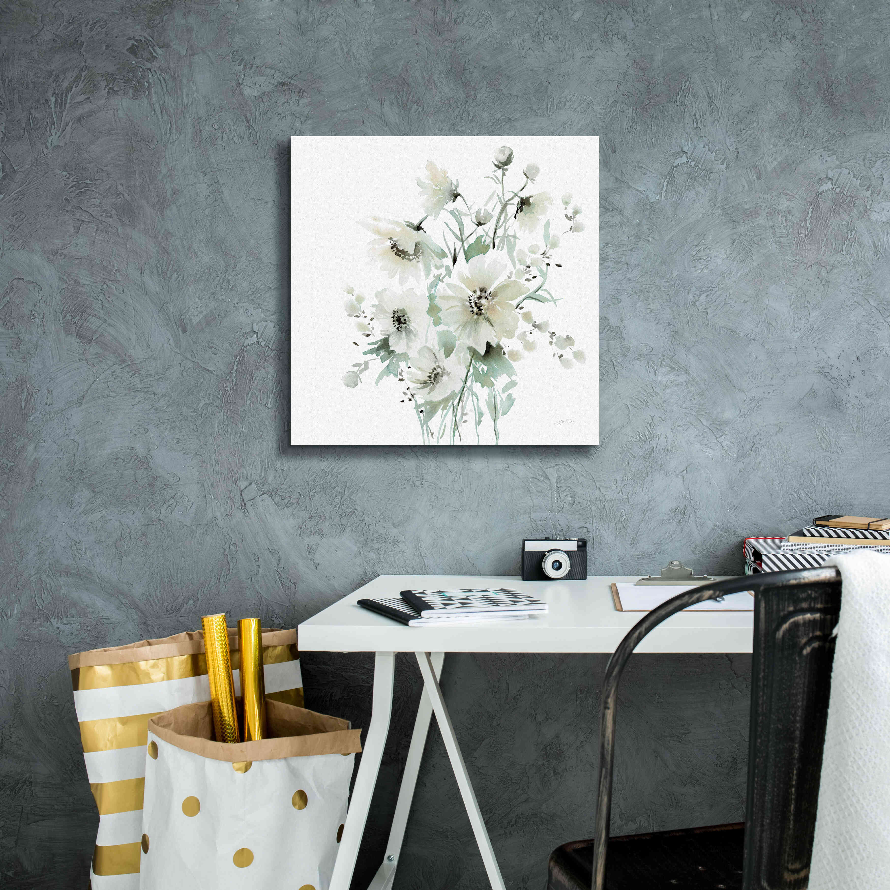 'Secret Garden Bouquet I' by Katrina Pete, Giclee Canvas Wall Art,18x18