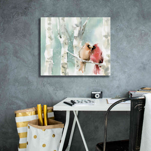 'Christmas Cardinals' by Katrina Pete, Giclee Canvas Wall Art,24x20